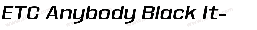 ETC Anybody Black It字体转换